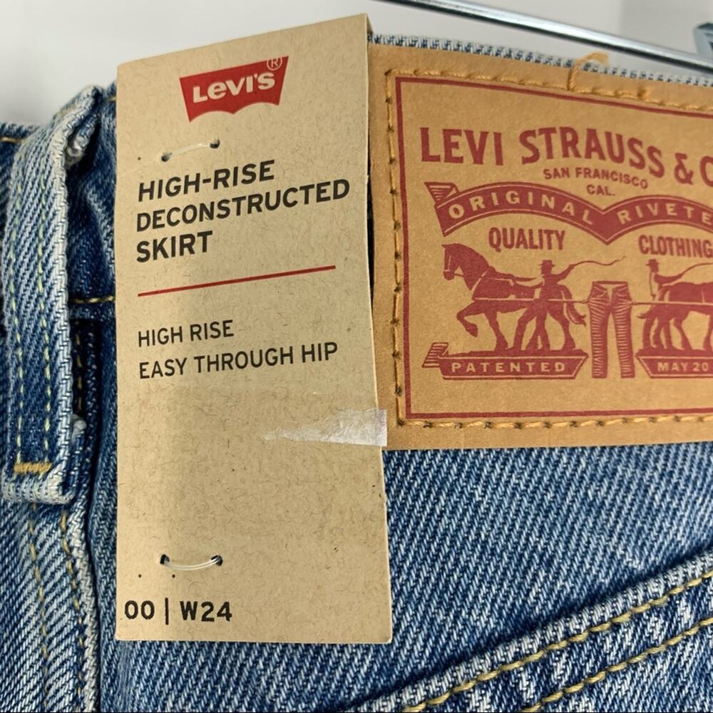 Levi’s High Rise Deconstructed‎ Skirt Size 00/24 - Picture 6 of 8